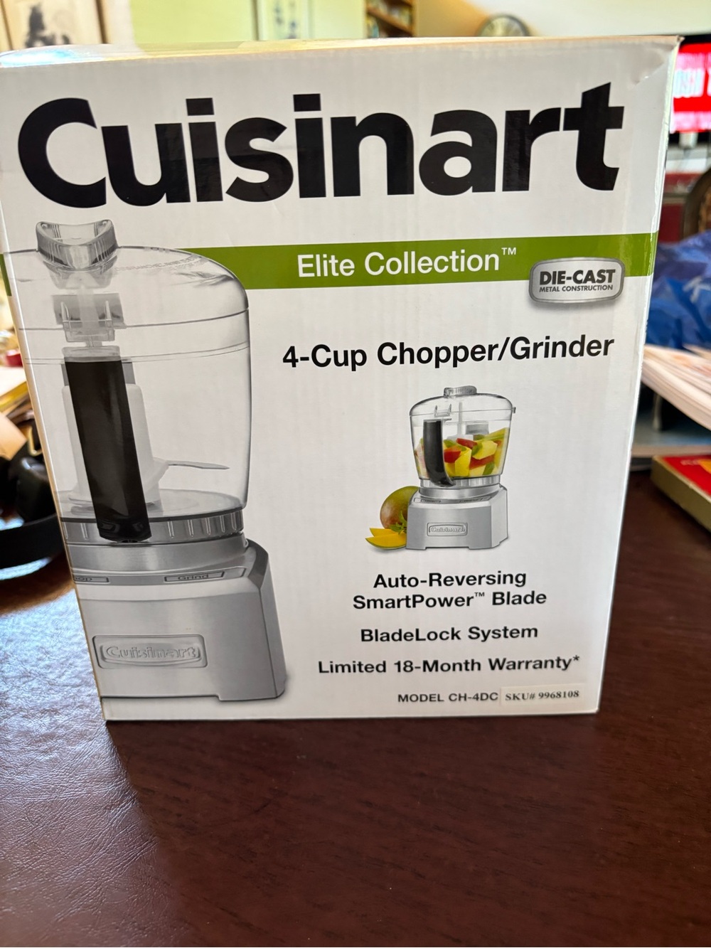 NIB Cuisinart Elite Collection 4-Cup Chopper/Grinder (Model CH-4DC) - Brand New